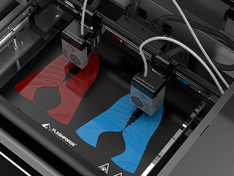 Creator 4-A HT printing in dual mode